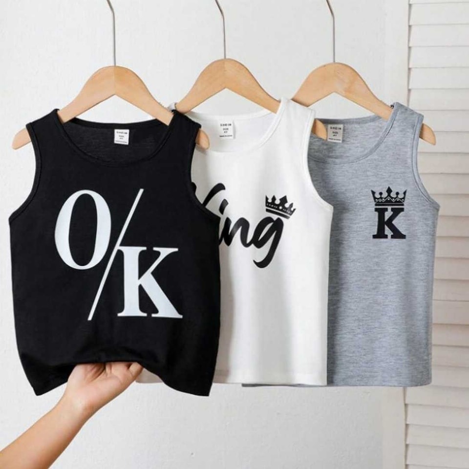 Men's Summer Cotton Sleeveless Tank Top 3 Pcs Combo