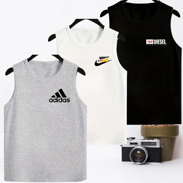 Men's Summer Cotton Sleeveless Tank Top 3 Pcs Combo